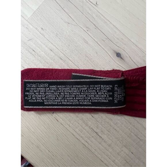Victorias Secret Very Sexy Push-Up Bra Size 32C Red Burgundy Underwire Lingerie - Picture 11 of 12